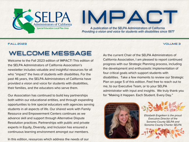 SELPA IMPACT - Fall 2023